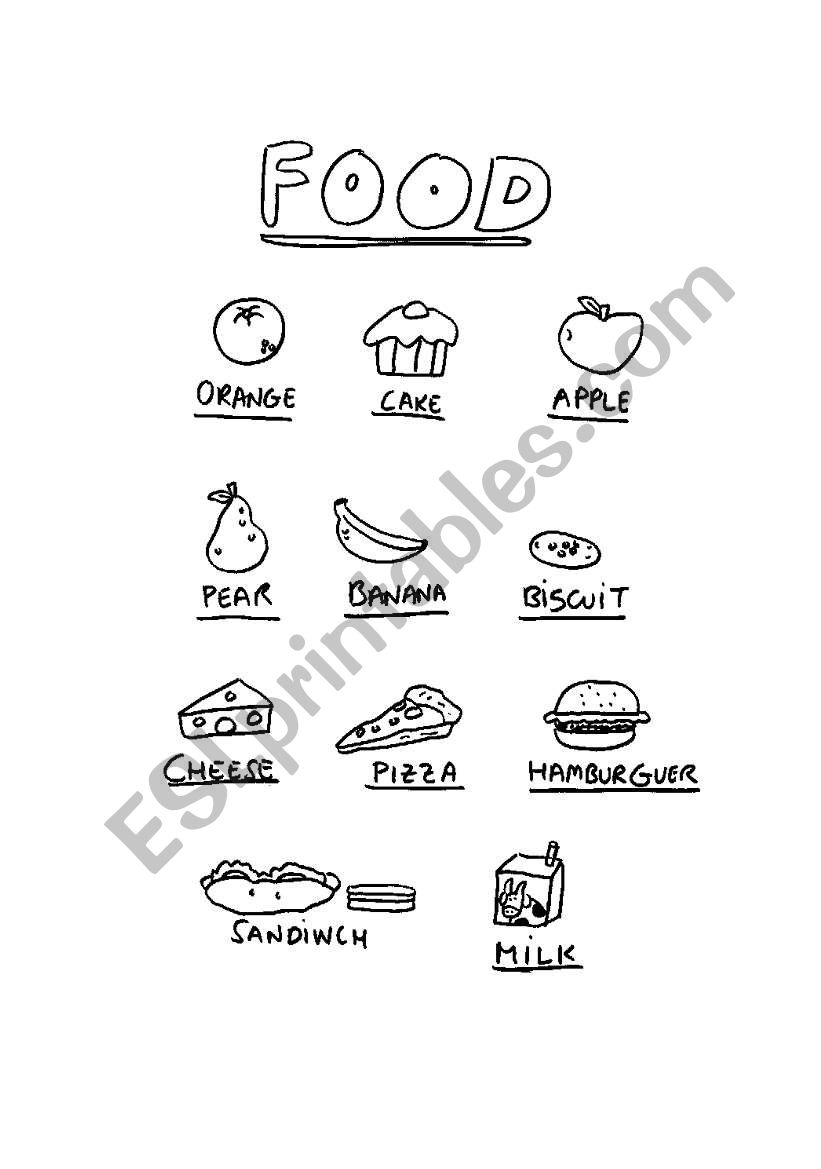 Food worksheet