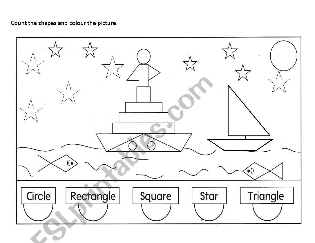 Count n Colour worksheet