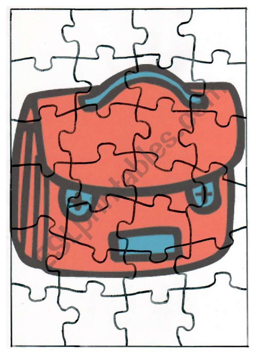school objects part5 worksheet