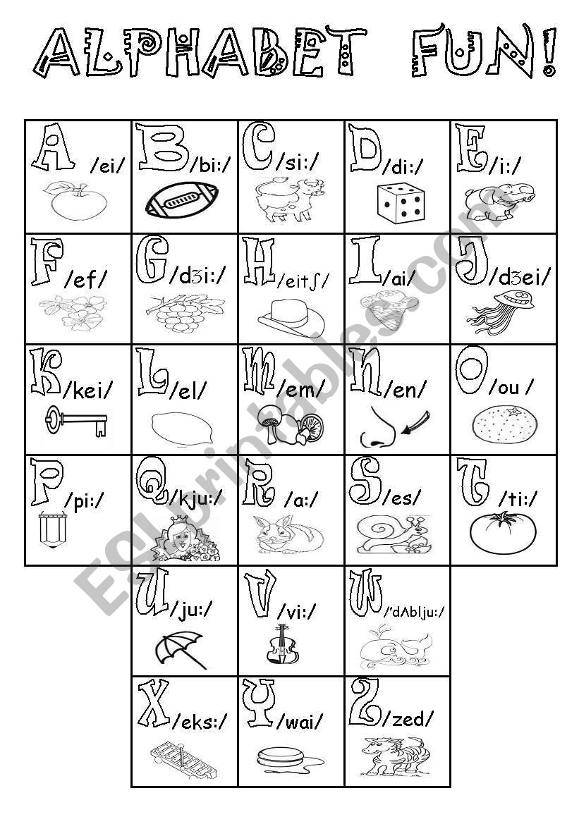 ALPHABET FUN! worksheet