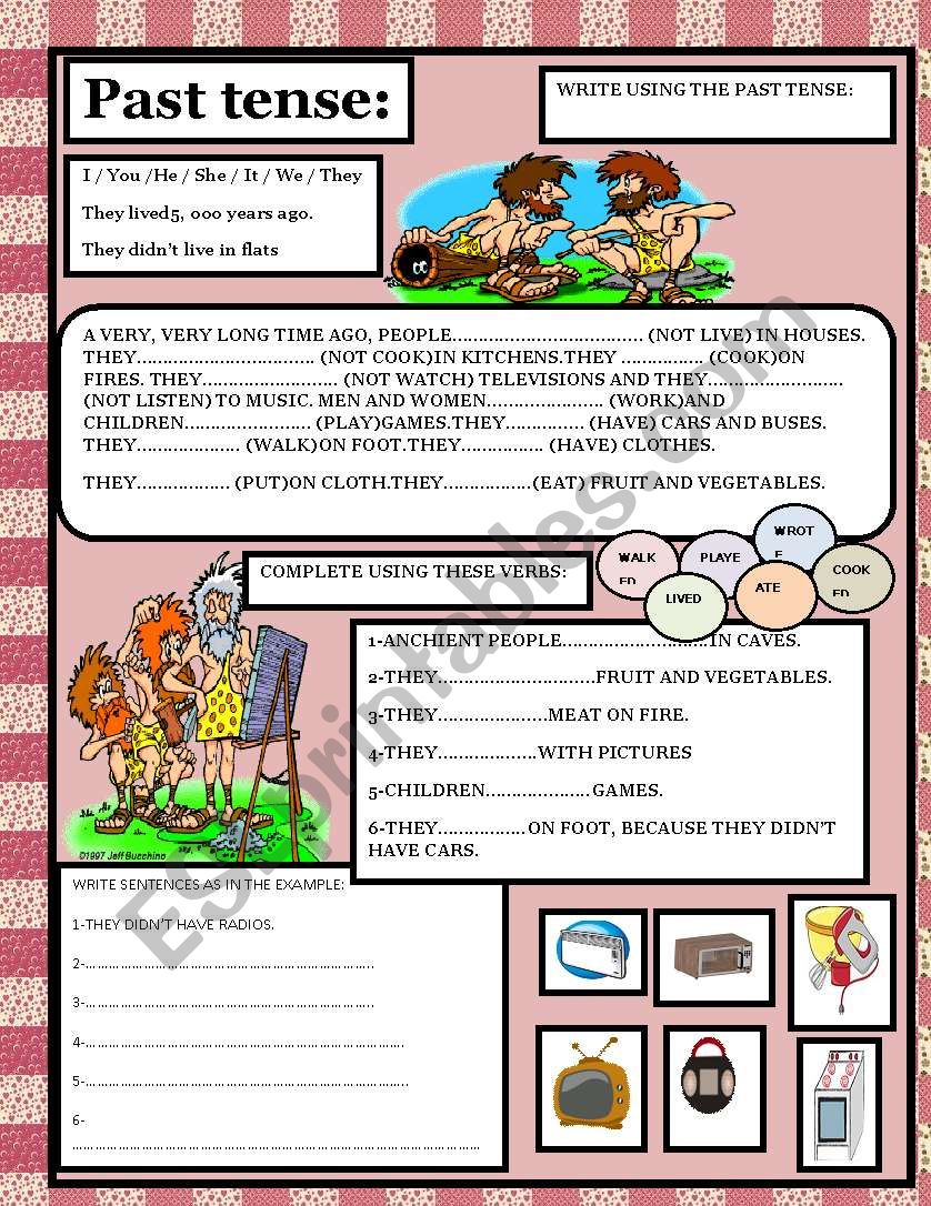 past tense worksheet