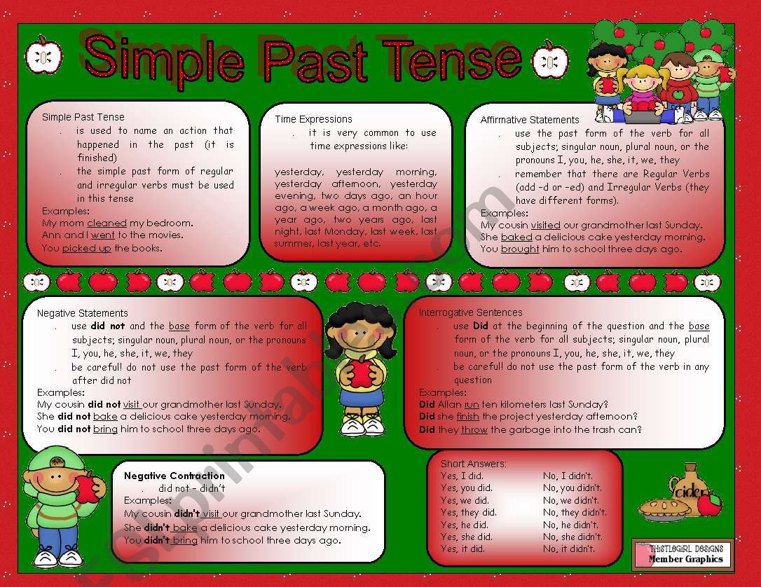 Simple Past Tense worksheet