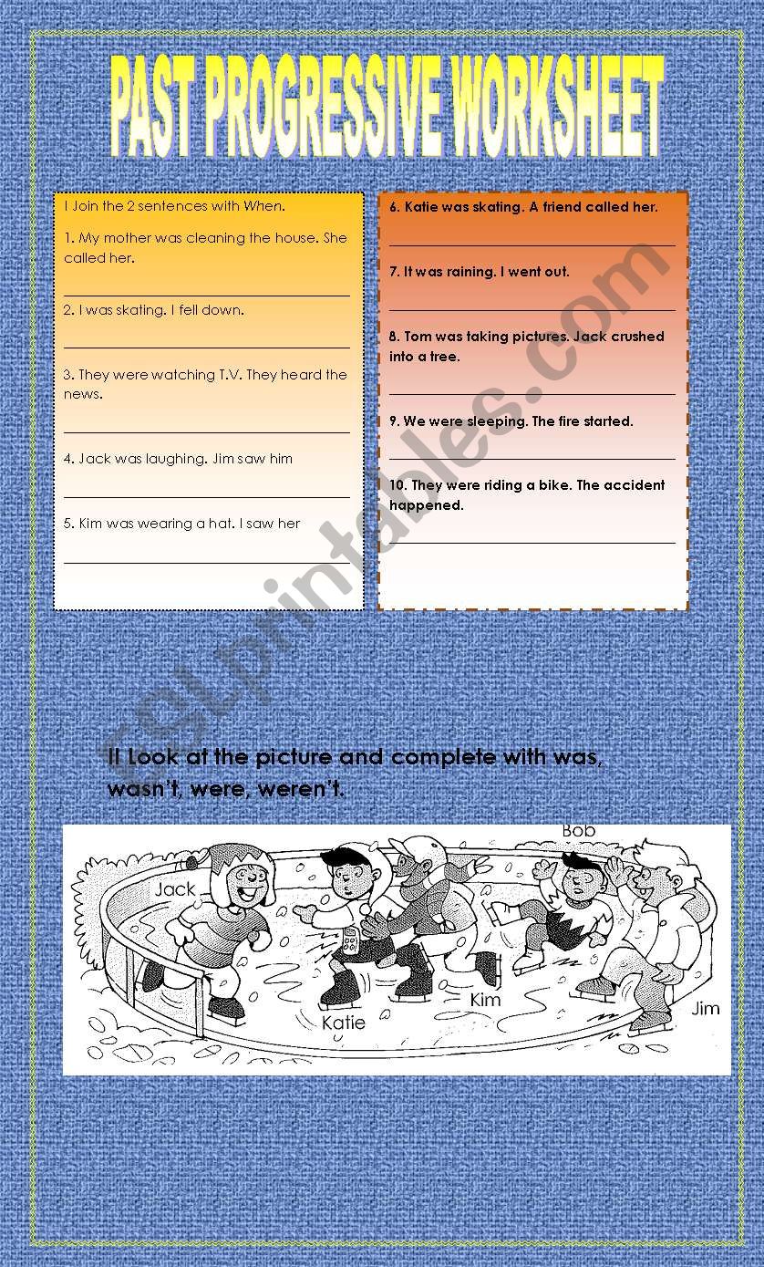 Past Progressive worksheet