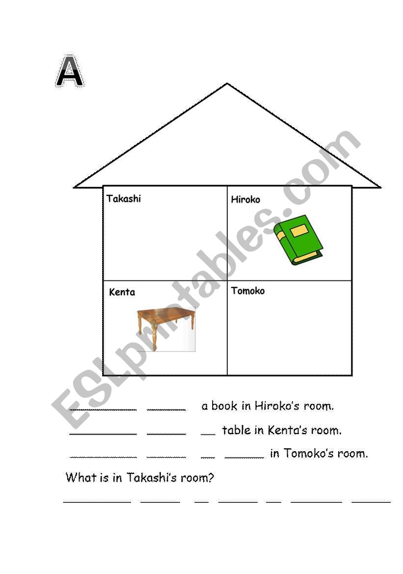 The house role play worksheet