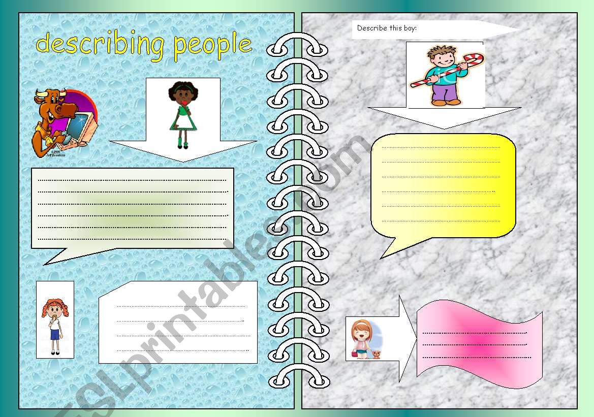 describing people worksheet