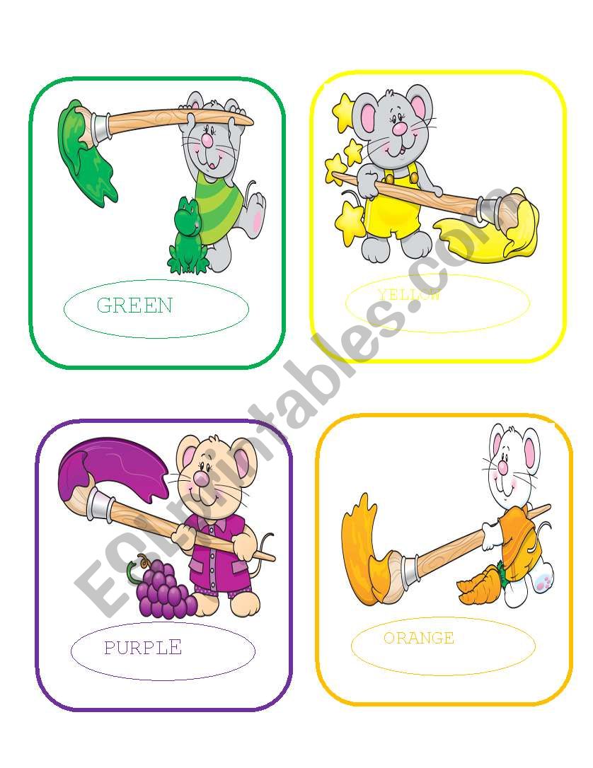 COLOR MOUSE (part.1) worksheet