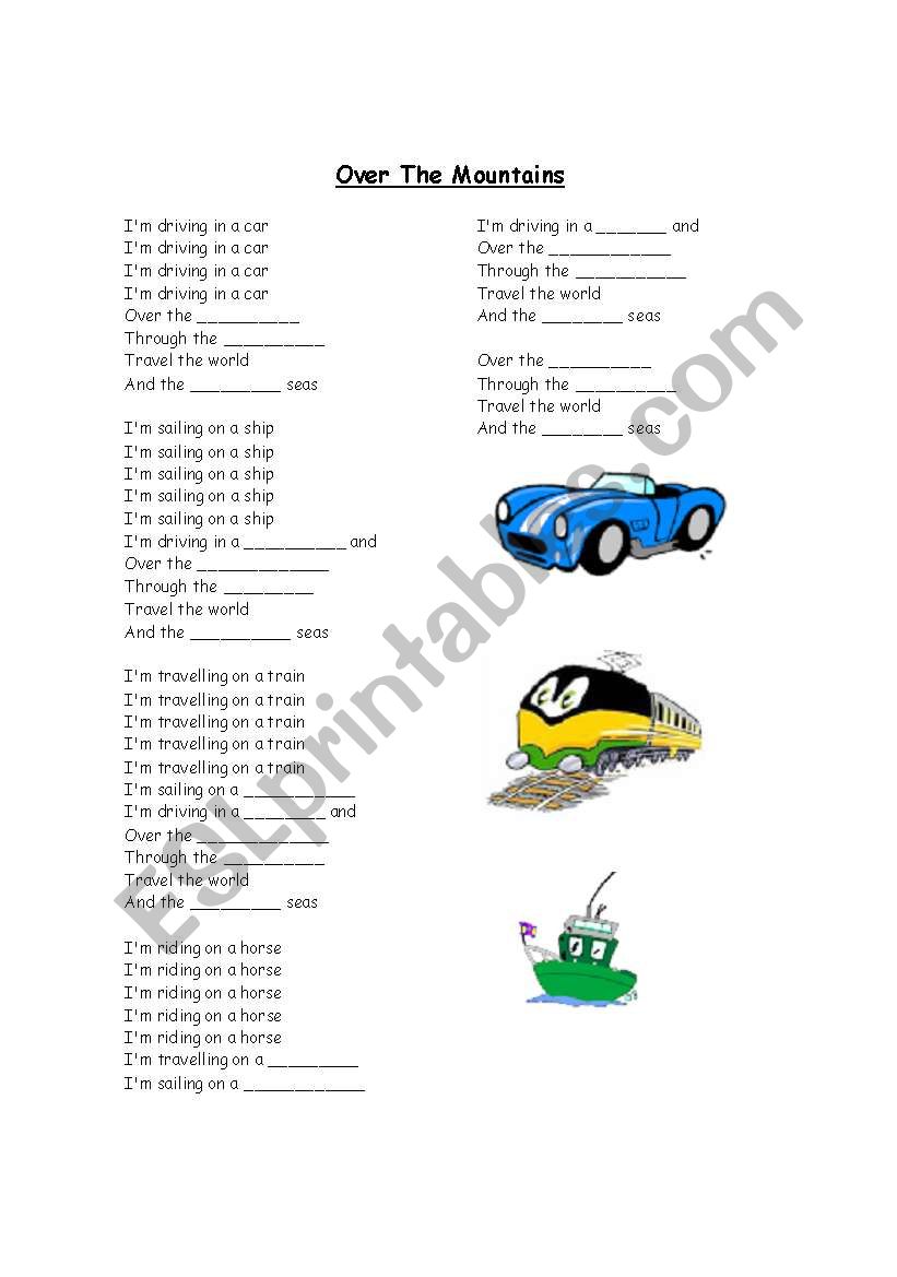 song worksheet