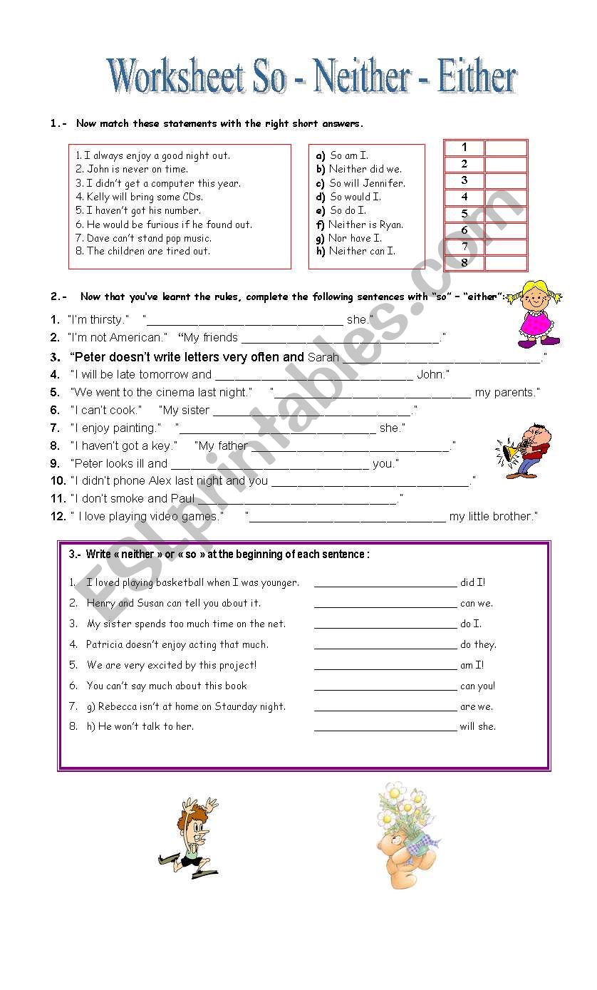 either - neither - so worksheet