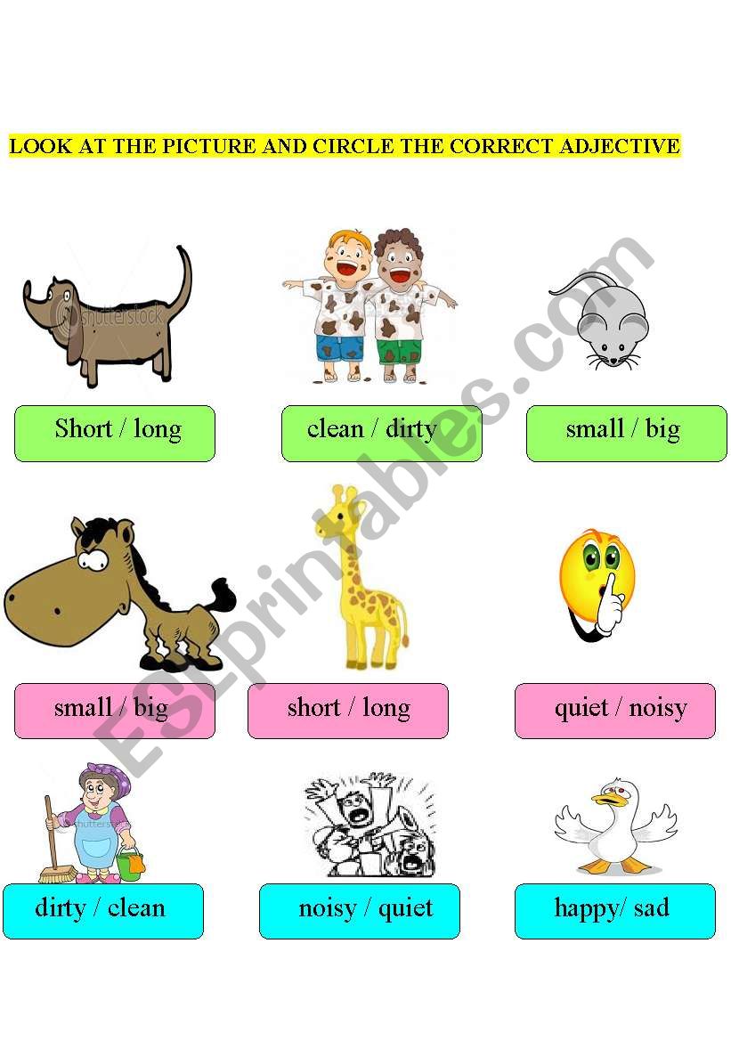 Thin сравнение прилагательных. Comparative adjectives for Kids задания. Adjectives в младших классах на английском. Basic adjectives Worksheets. Simple adjectives Worksheets for Kids.