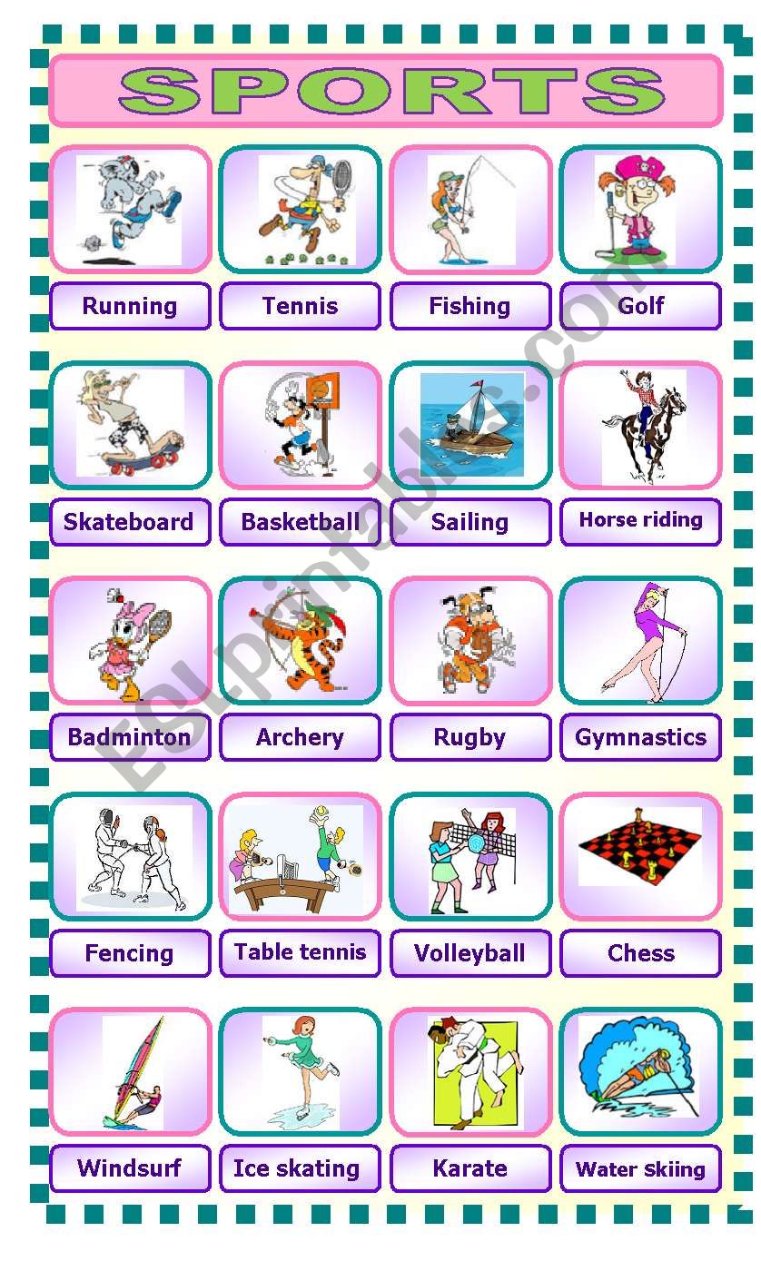 SPORTS  worksheet