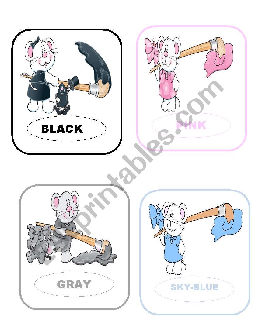 Color mouse(part.3) worksheet