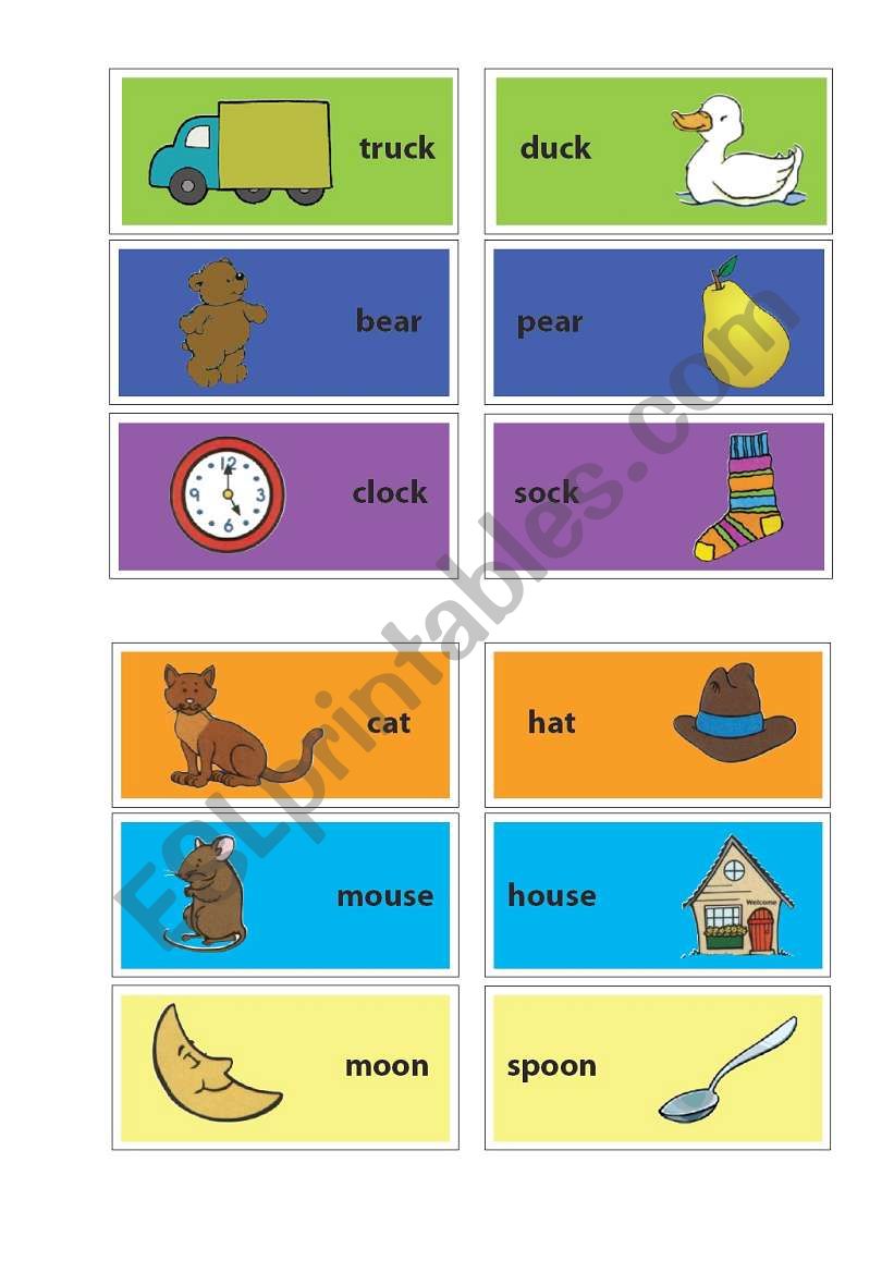 Rhyming words worksheet