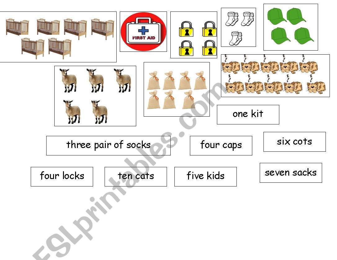 cut and paste (counting) worksheet