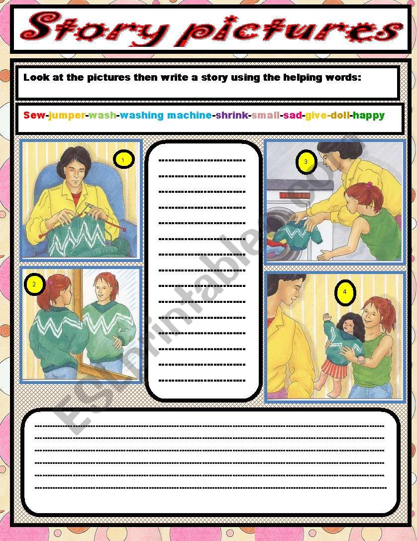 story pictures worksheet