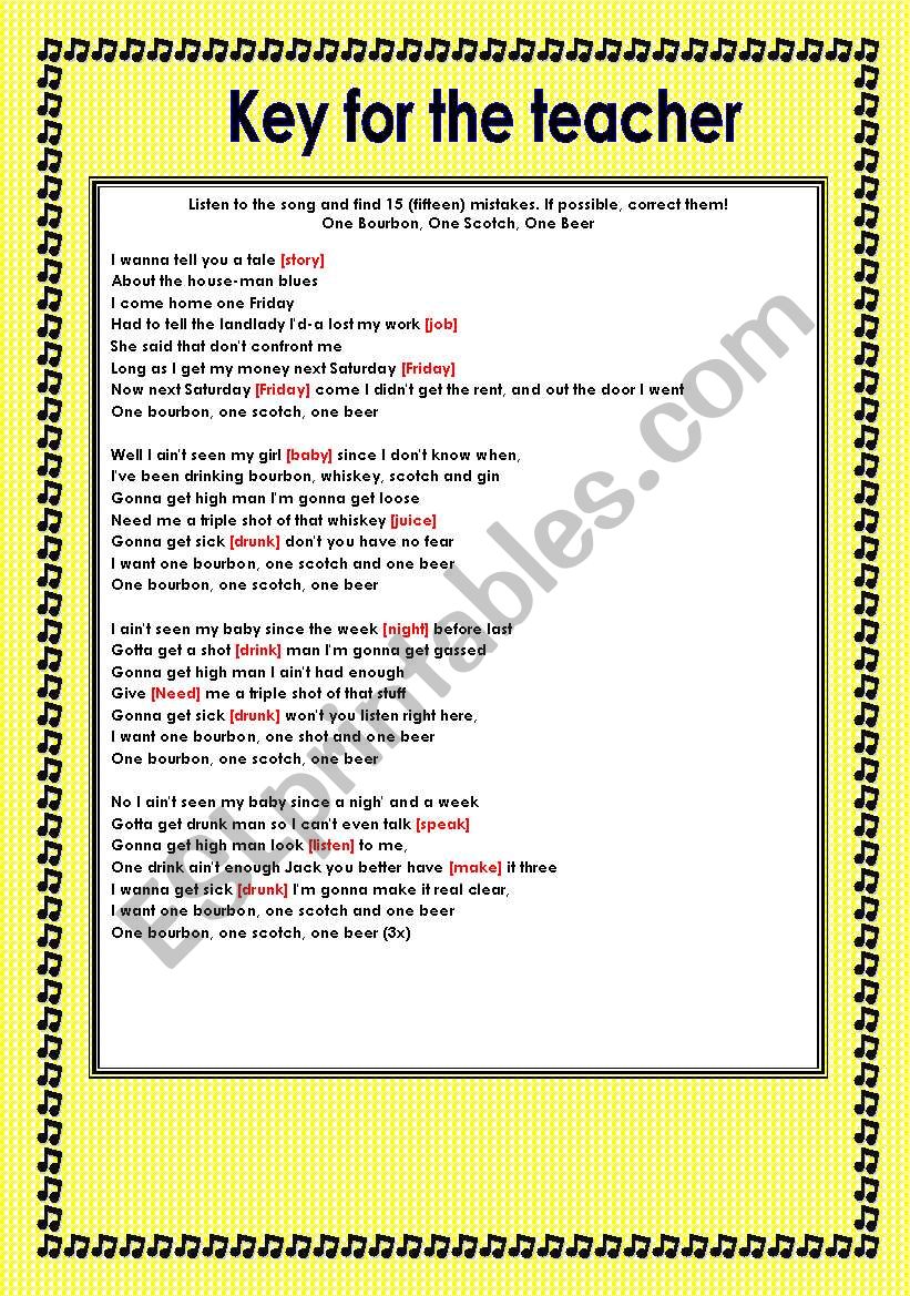 Glee Series Season 2 Songs For Class S02e14 Four Songs Fully Editable With Key Esl Worksheet By Denise Calazans
