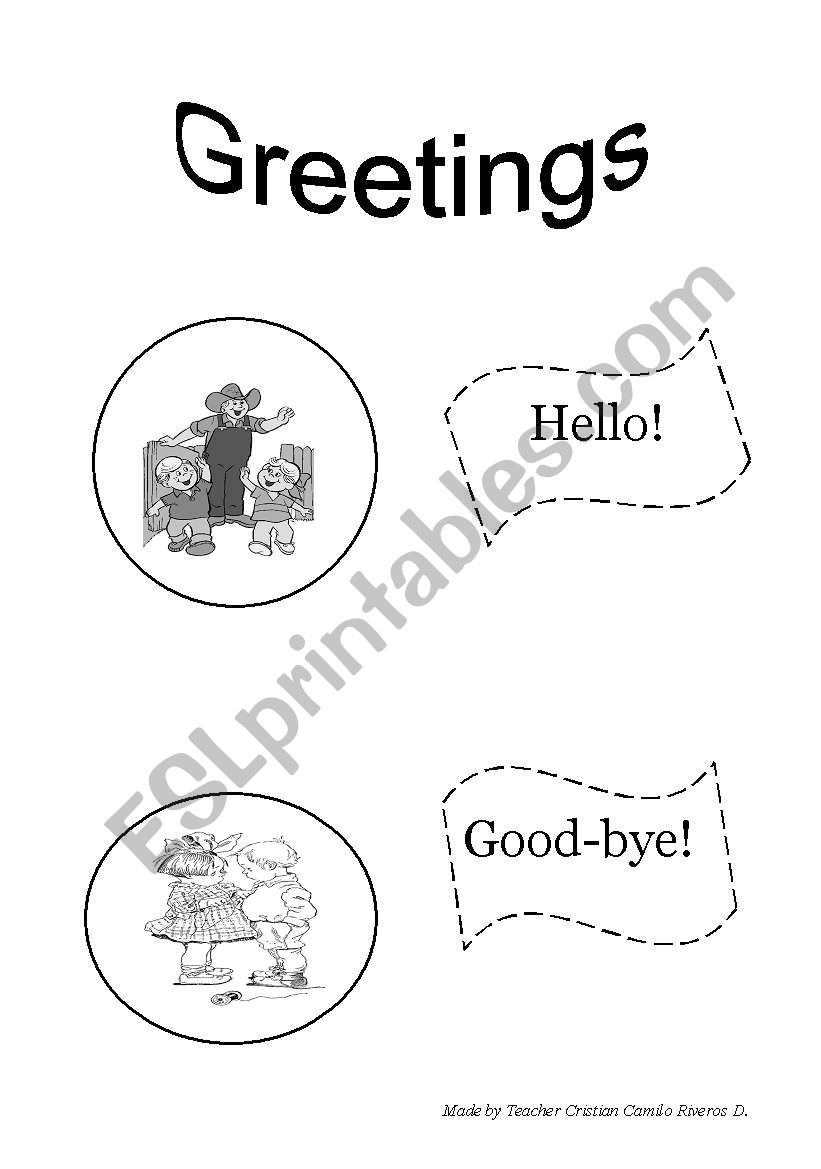 greetings worksheet