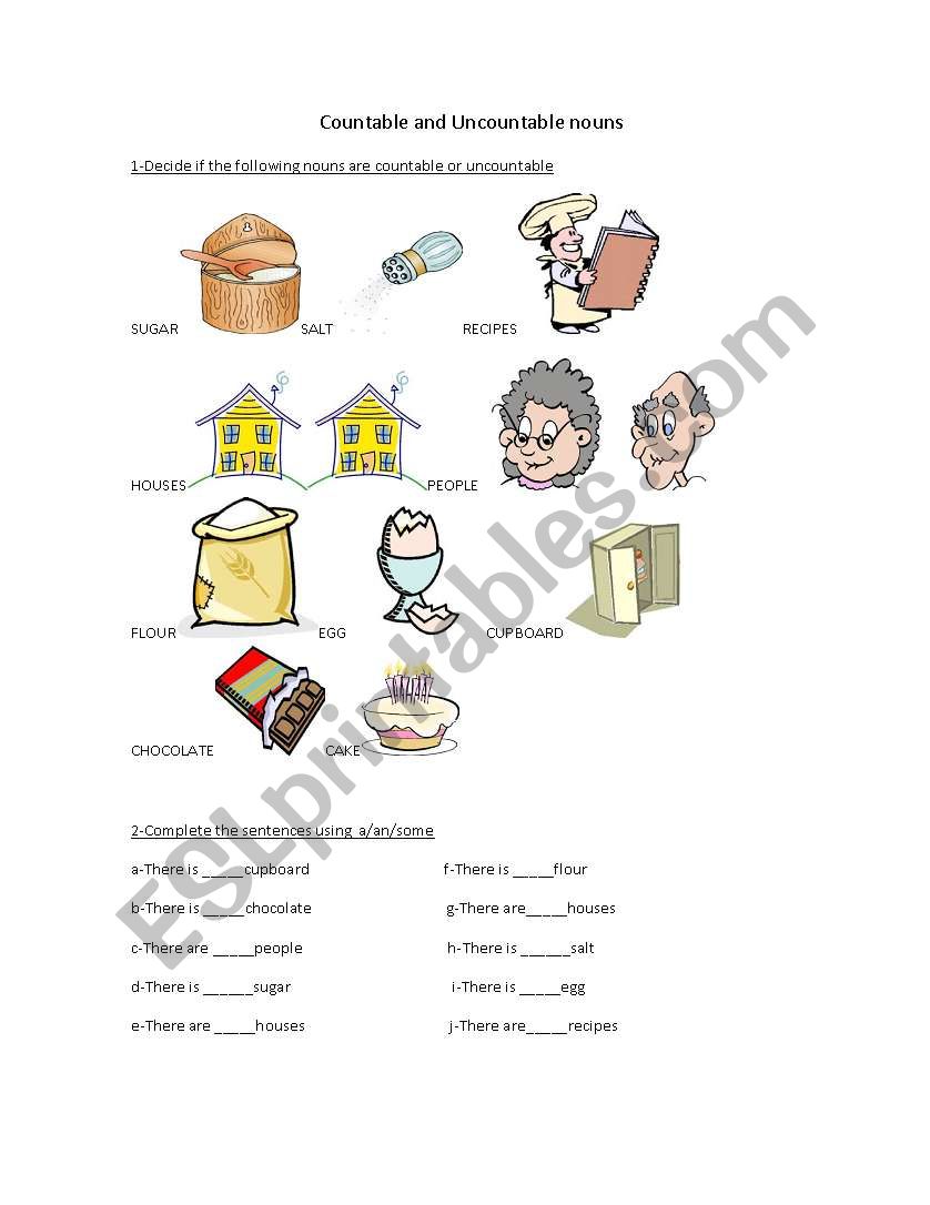 countable and uncountable nous