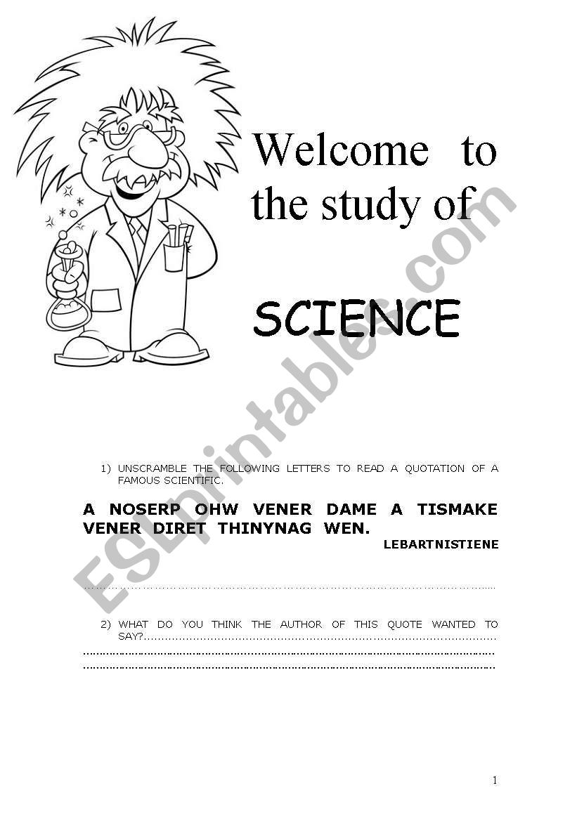 Welcome to The World of Science!