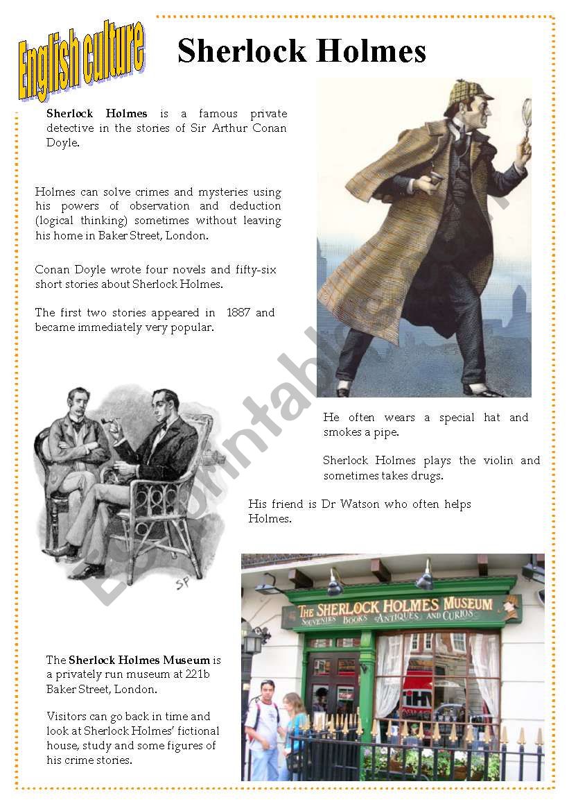 English culture 3 - Sherlock Holmes