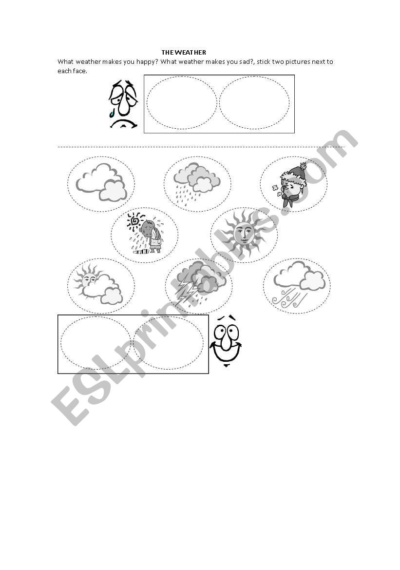 THE WEATHER worksheet