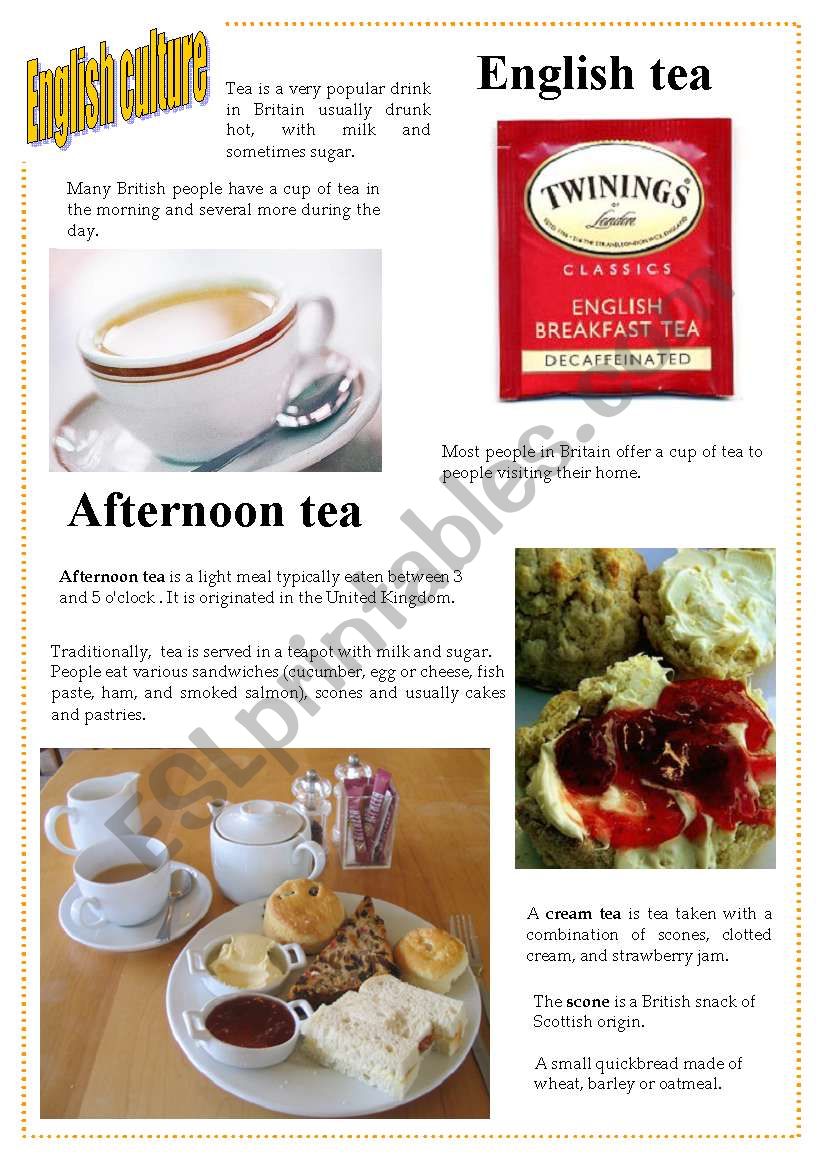 English culture 5 - English tea