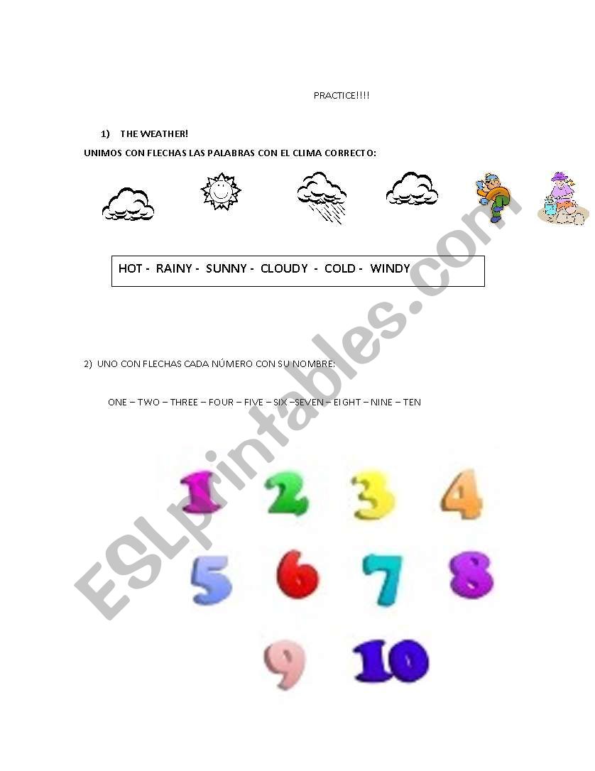 PRACTICE worksheet