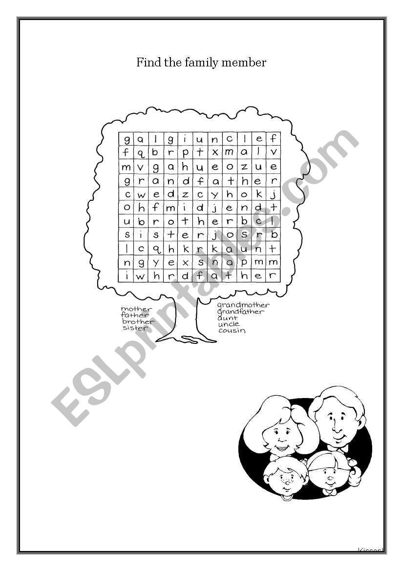 Family members worksheet