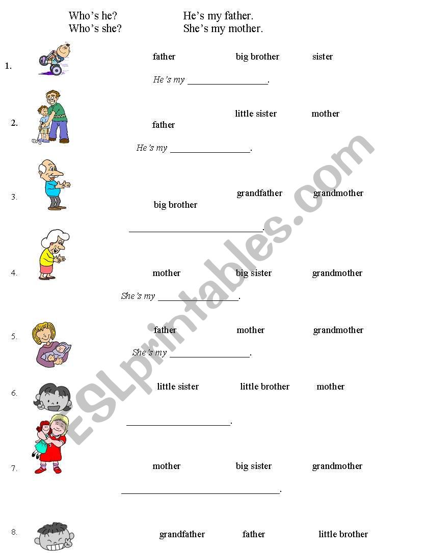 english-worksheets-family-multiple-choice