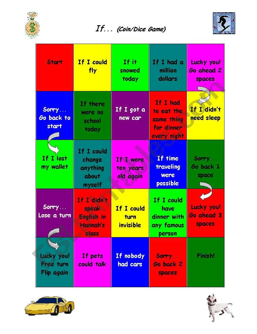 2nd Conditional Board Game worksheet