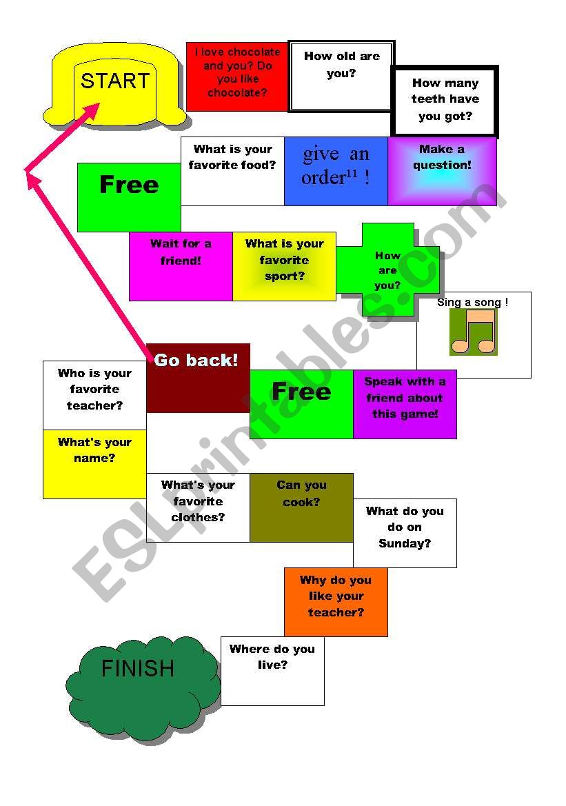 BOARDGAME worksheet