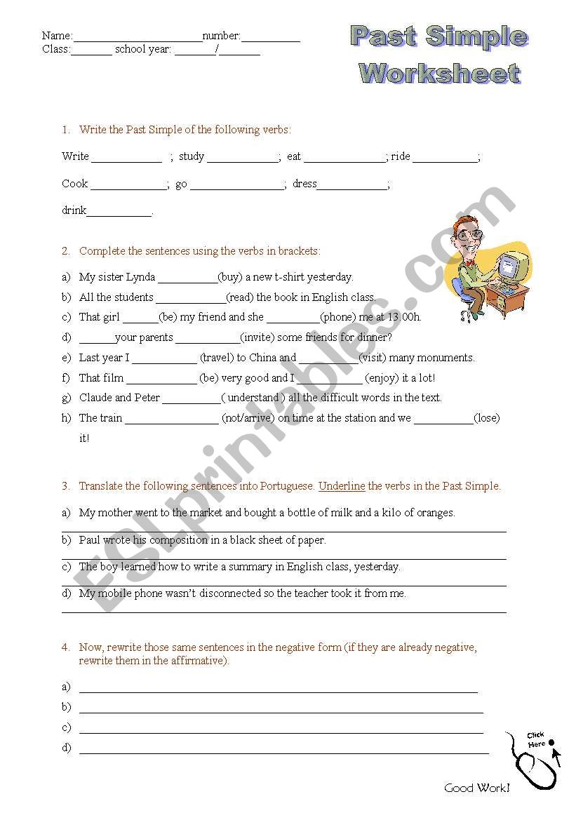 Past Simple worksheet