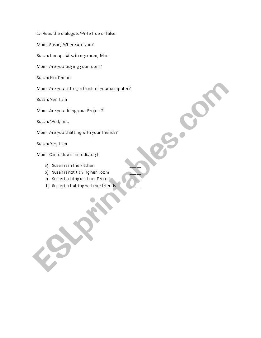Exercices  worksheet