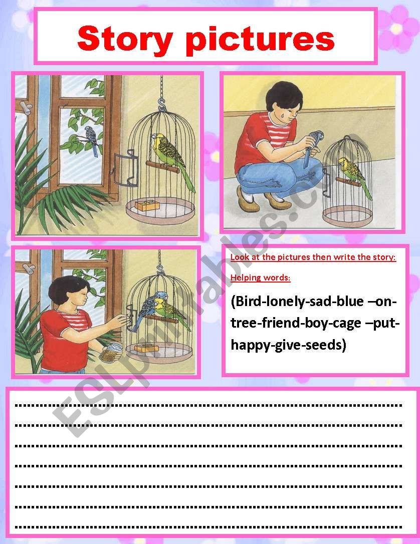 story pictures worksheet