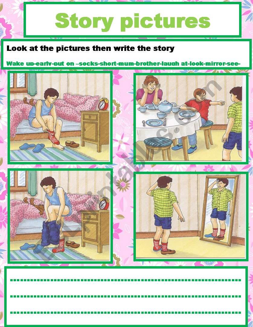 story pictures worksheet