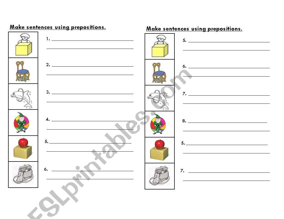 preposition 2 worksheet