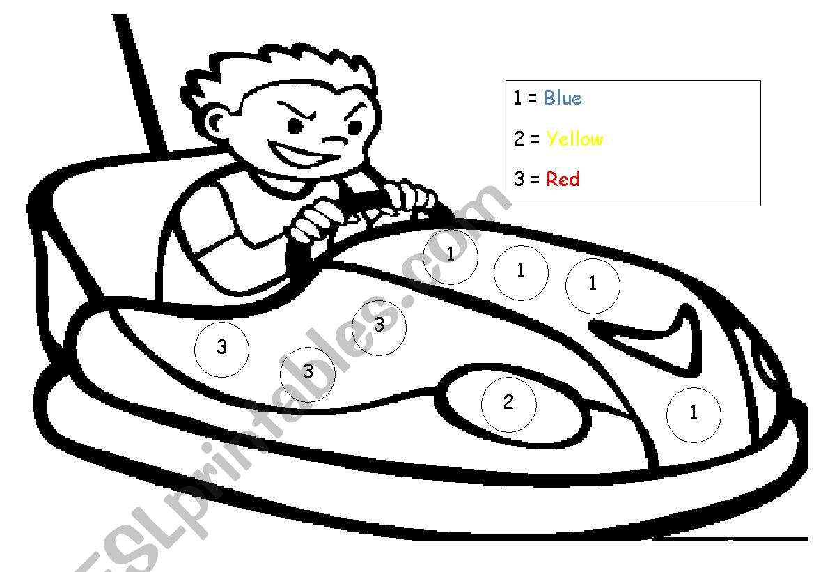 Colouring by number TEACCH Task