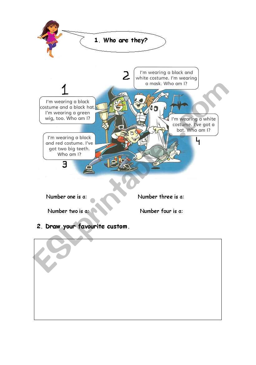 Halloween worksheet