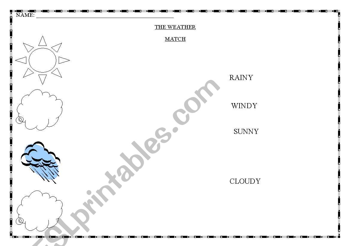 the weather worksheet