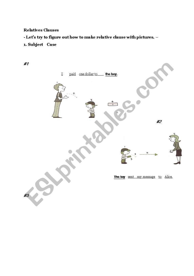 Relative Cluases (Subject Case - Who)