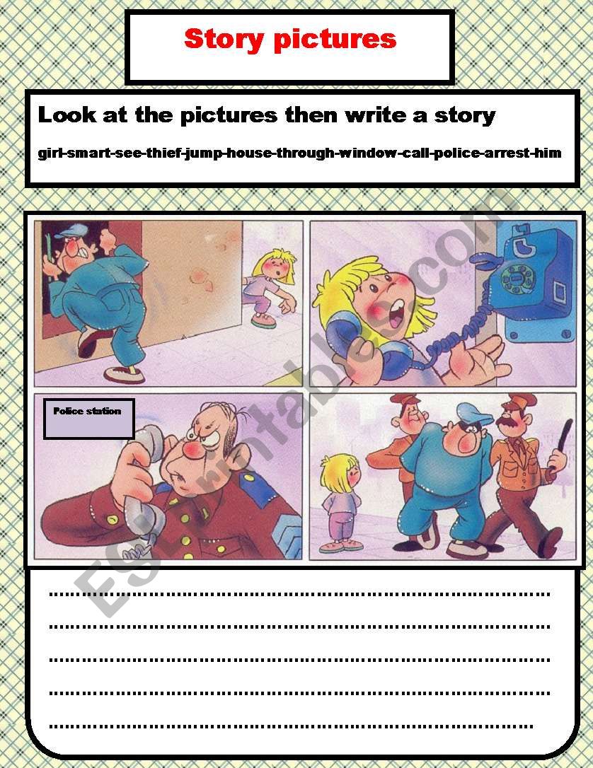 story pictures worksheet