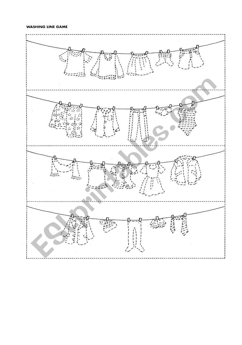 Clothes worksheet