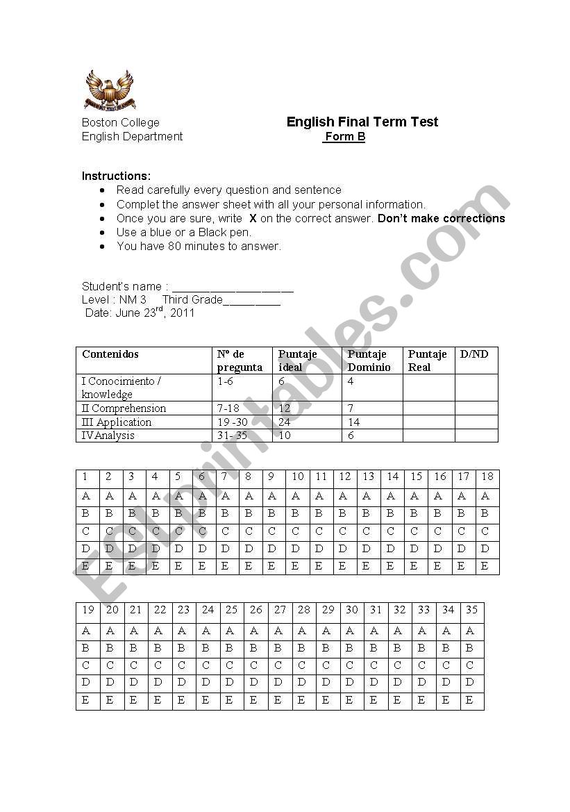 if clauses and passive voice final term test