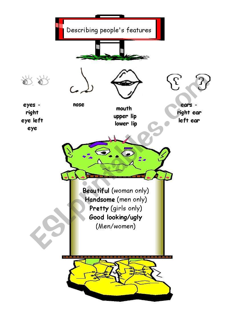 describing people worksheet