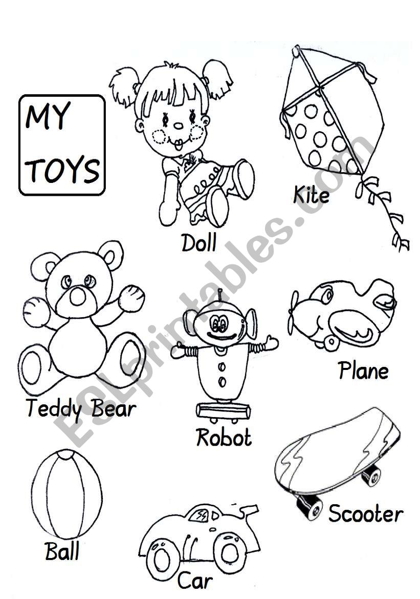 Toys worksheet