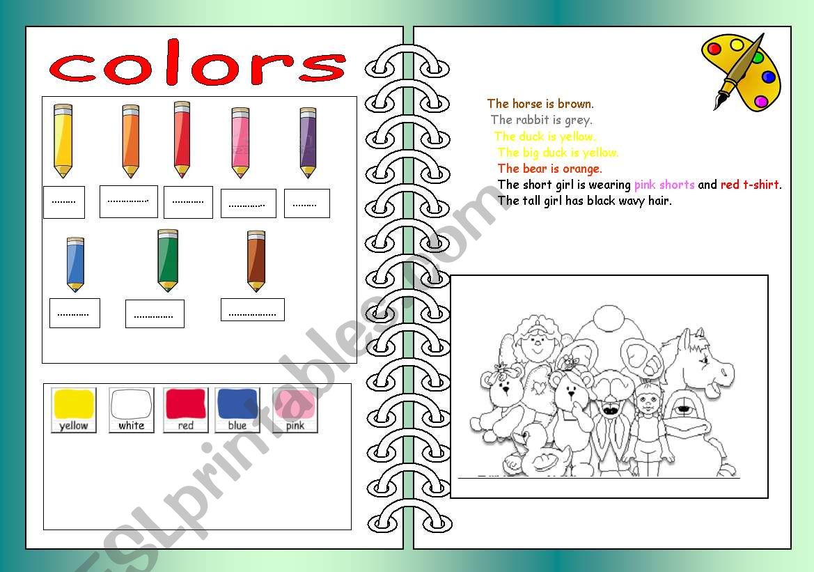 favorite colors worksheet