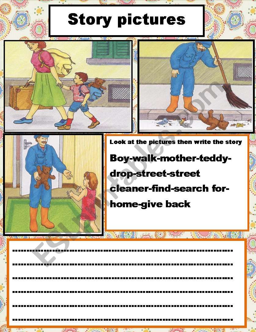 story pictures worksheet