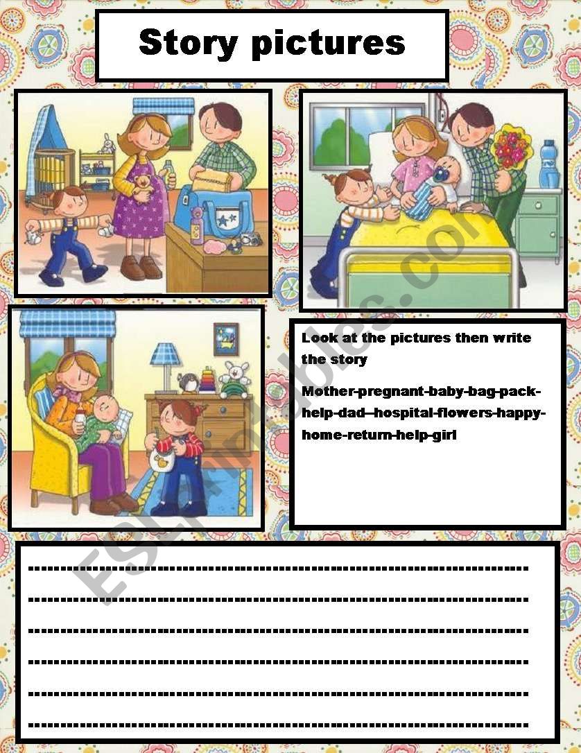 story pictures worksheet