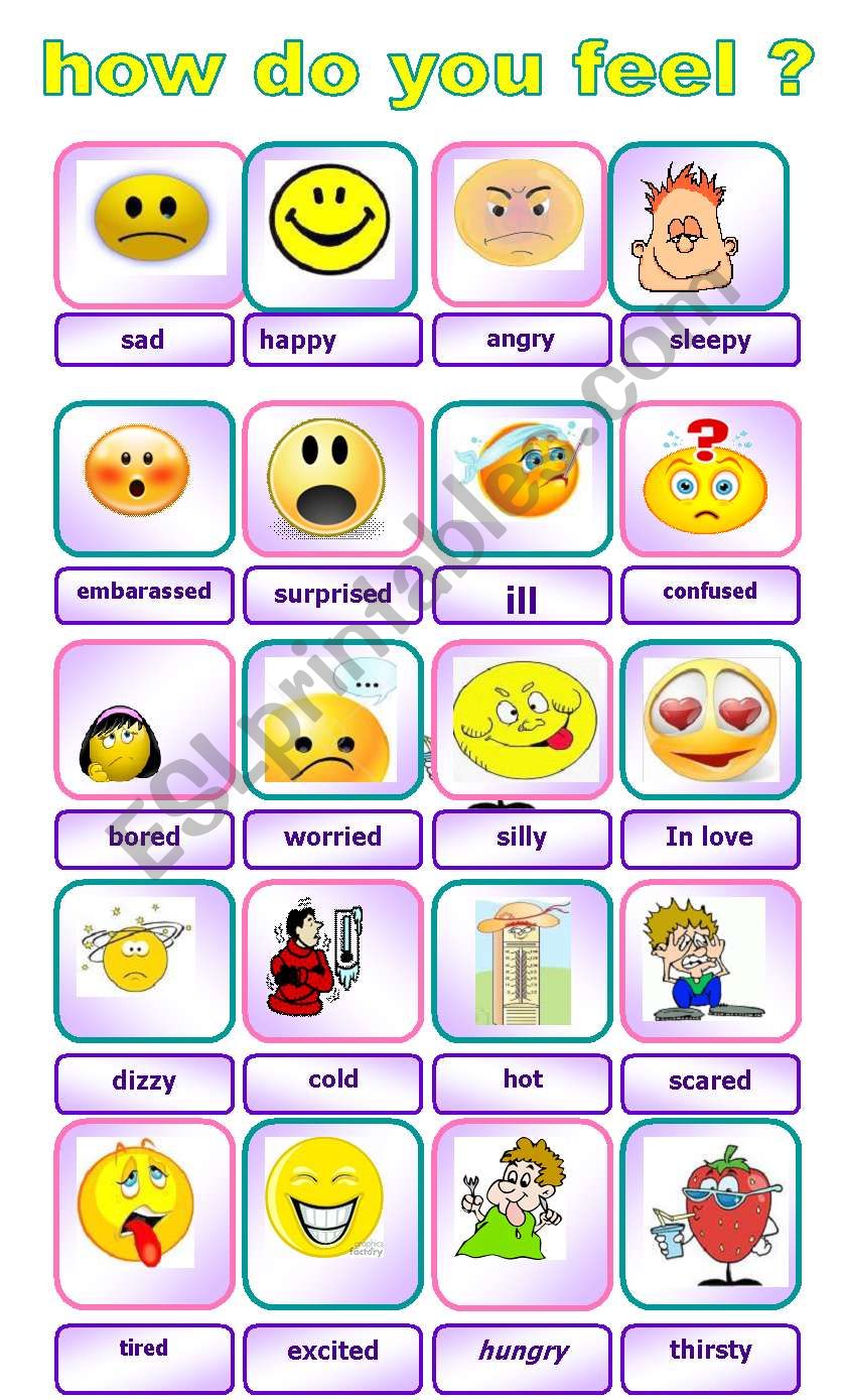 emotions worksheet