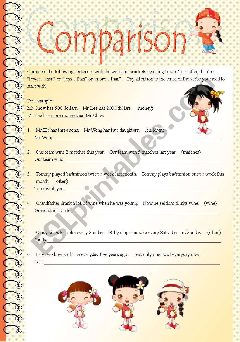 comparison-worksheet-part-2-with-answers-on-p2-esl-worksheet-by-steptong