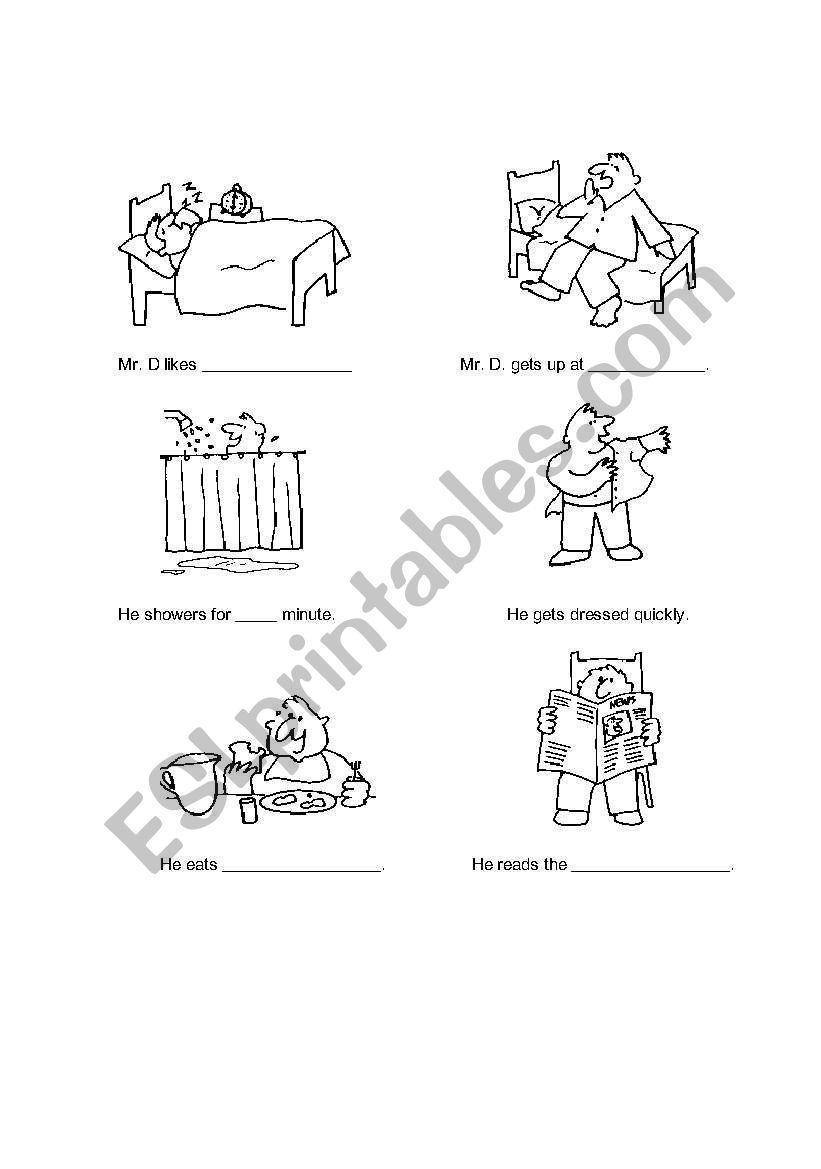 Mr,Xs Day worksheet